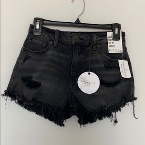 Lulu High Rise Cut Off Shortie